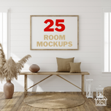 25 Custom Room Mockups + Social Media Images